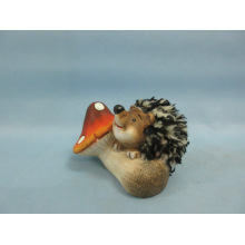 Mushroom Hedgehog Shape Ceramic Crafts (LOE2538-C9)